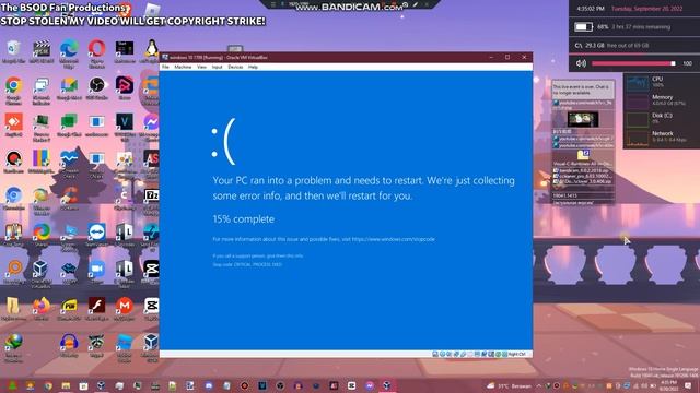 Cortana Speaking Has BSOD Windows 10 1709 VM By The BSOD Fan Productions смотреть онлайн