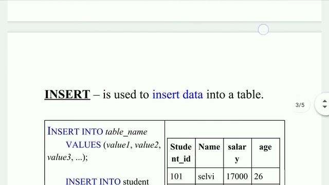 DML in RDBMS / Data Manipulation Language in DBMS / SELECT command, INSERT command, UPDATE command смотреть онлайн