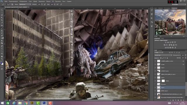 На грани - Speed art | Обработка фотографии | Photoshop от Хуртовой Надежды смотреть онлайн