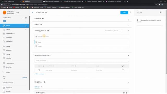 Part-5 Bot In Action (How to create Chatbot using Flask and Dialogflow inside Slack) смотреть онлайн