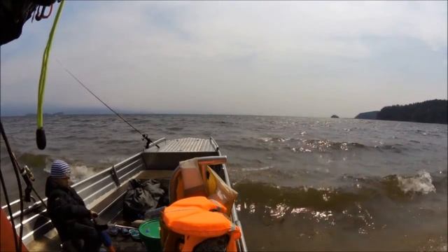 Лодка RusBoat 52V Jon с мотором GTR35L на оз. БАЙКАЛ. смотреть онлайн