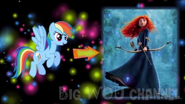 My Little Pony as Disney Characters!!! смотреть онлайн