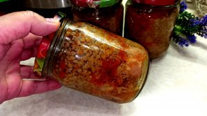 Домашние Консервы каша гречневая с мясом для долгого хранения в домашних условиях. Видео рецепт б/м
