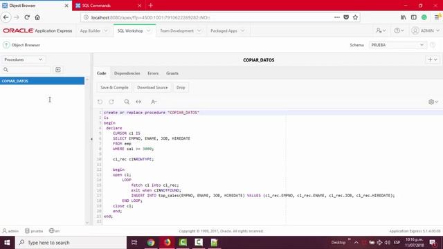 CURSOR vs INSERT INTO TABLE | Oracle Apex en Español смотреть онлайн
