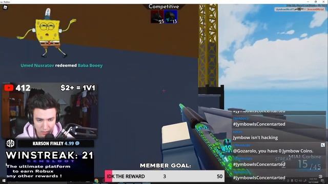 1v1ing The HIGHEST Rated Player In Roblox Arsenal... (Dracoo) *very intense* смотреть онлайн