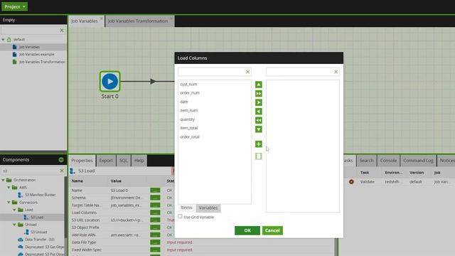 Job Variables | Matillion ETL смотреть онлайн