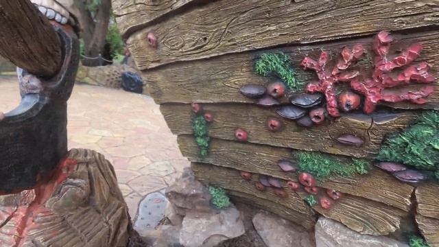 Барбекю из цемента , декоративный камень .домик пирата оформление фасада декоративная штукатурка, смотреть онлайн