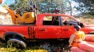 Распаковка машинок игрушек Bruder - экскаватор, самосвал и грузовик. Манкиту