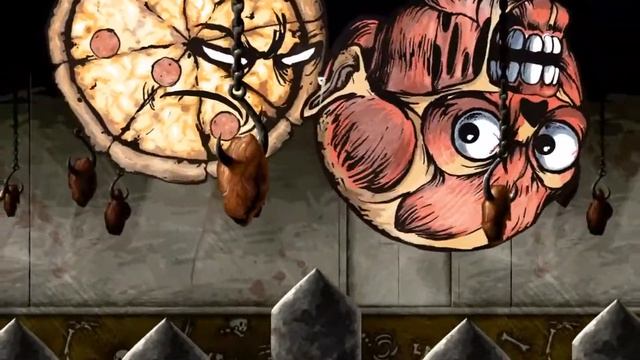 pizza vs skeleton fake ending. смотреть онлайн