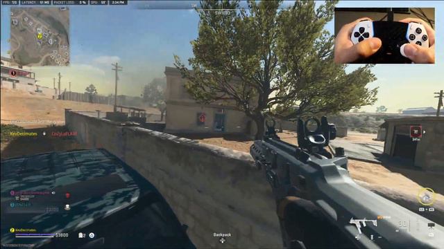 WARZONE DUALSENSE EDGE GAMEPLAY (HANDCAM)