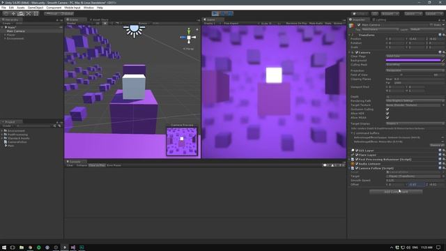 Smooth Camera Follow in Unity - Tutorial смотреть онлайн