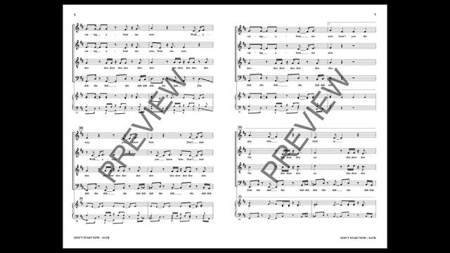 Don't Start Now (SATB Choir, a cappella) - Arranged by Deke Sharon смотреть онлайн