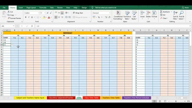 How to make School Timetable in Excel (fully Automated) | #Classwise #2020 #In_Tamil #समय_सारणी смотреть онлайн