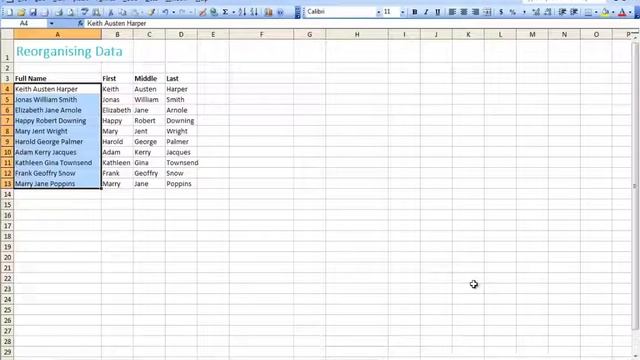 Excel 2003 vs Excel 2013 - flash fill смотреть онлайн