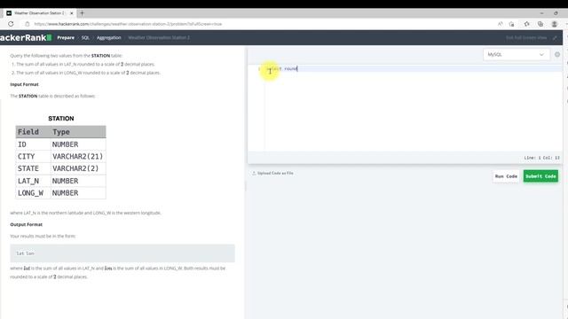 Hackerrank Weather Observation Station 2 solution | SUM & Round Function | Start-Tech Academy смотреть онлайн