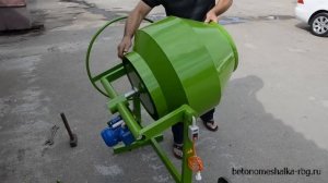 Снятие и установка барабана бетономешалки РБГ «Гамбит»