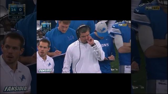 Detroit Lions "Joe Lombardi" picking nose vs. Cowboys (Wild-Card Game) смотреть онлайн