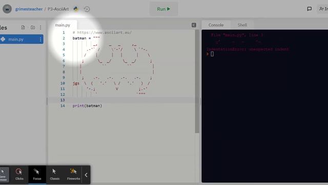 P3 - AsciiArt - Python смотреть онлайн