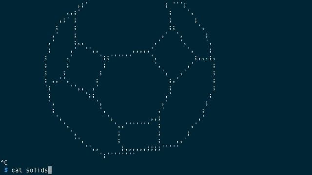 ASCII solid rotation смотреть онлайн