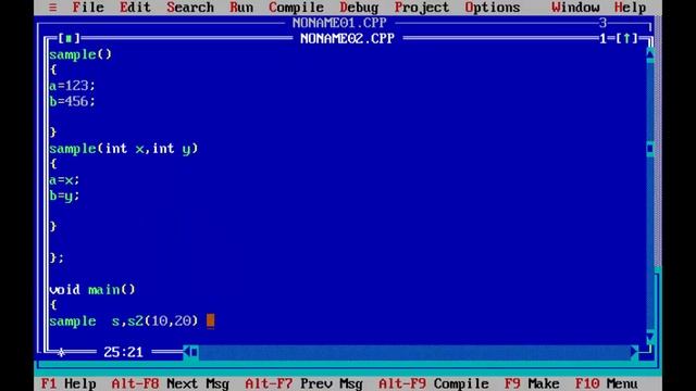 Overloaded constructor in c++ смотреть онлайн