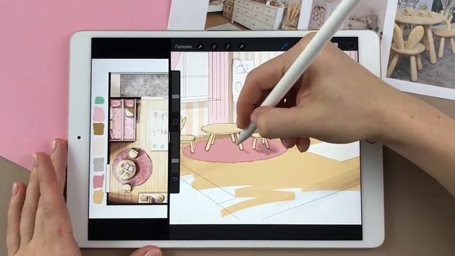 Рисую на заказ детскую \ часть 3 \ Digital sketch \ Работа с цветом смотреть онлайн