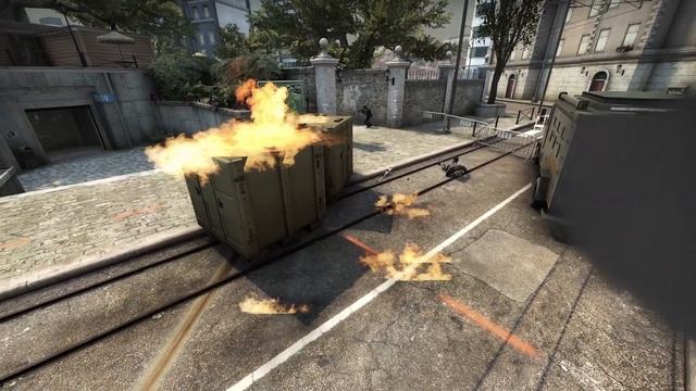 Раскидка на А за атаку Overpass CS:GO смотреть онлайн