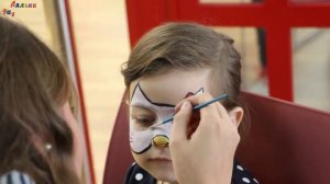 Аквагрим Hello kitty рисунок на лице face painting хелло Китти, развлекательном центре Tbilikids