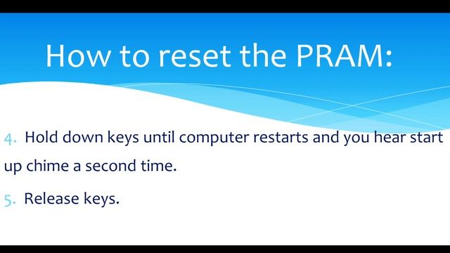 MacBook Air 13" A1466 Mid2013 Resetting the PRAM (2) смотреть онлайн