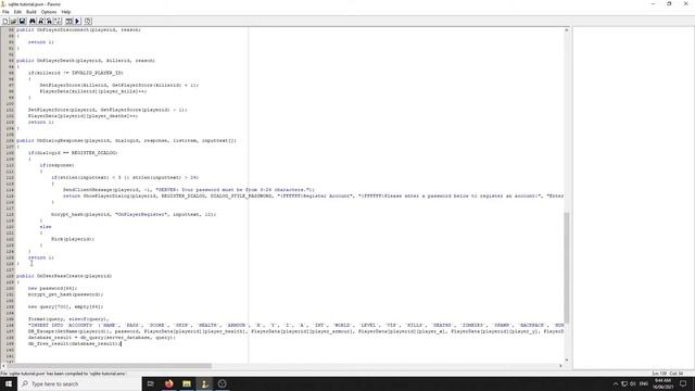 PAWN Tutorial: SQLite Account System w/ BCrypt (SA-MP) смотреть онлайн