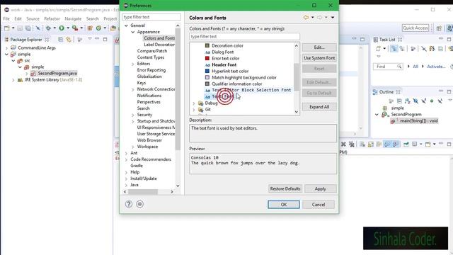 Eclipse IDE baasics and comments Java Sinhala смотреть онлайн