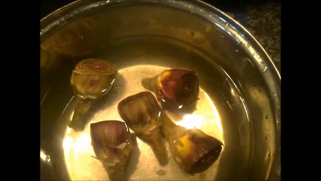 Артишоки(carciofi) с картошкой. смотреть онлайн