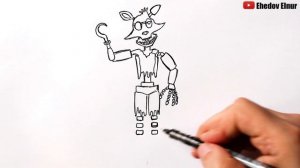 Как нарисовать Фокси из фнаф | Аниматроники | fnaf