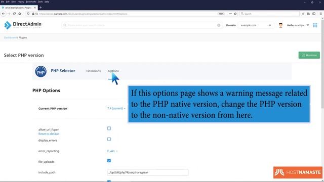 How to Enable or Disable PHP's allow url fopen using CloudLinux Selector in DirectAdmin HostNamas смотреть онлайн
