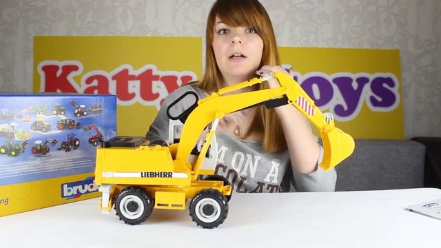 Большой колесный Экскаватор Liebherr от компании Bruder смотреть онлайн