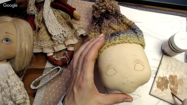 Рукоделие Игрушка Рисуем Кукольное лицо Текстиль Кукла смотреть онлайн