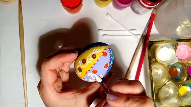 Роспись пасхального деревянного яйца. смотреть онлайн