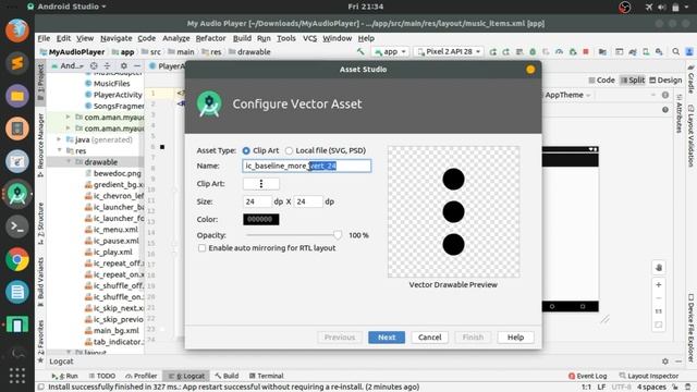 Create Your Own Music Player - Android Studio Tutorial | Delete A File, Shuffle And Repeat Part - 9 смотреть онлайн