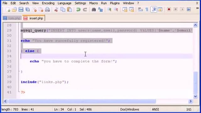 PHP & MySQL Confirm Password смотреть онлайн