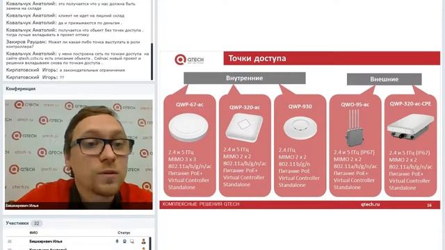 Беспроводные решения QTECH. Вебинар от 25.10.2018 смотреть онлайн