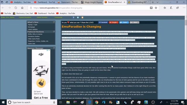 Emuparadise & ISO ZONE gone!! Where does emulation go from here??? смотреть онлайн