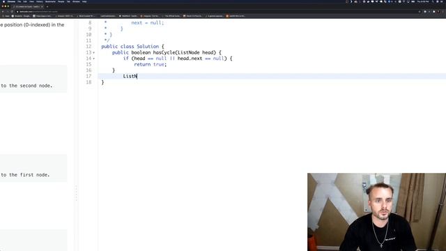 LeetCode 141 | Linked List Cycle | Solution Explained (Java + Whiteboard) смотреть онлайн