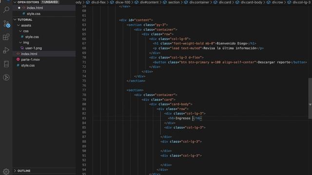 Diseñando un sidebar menu con HTML, CSS (Bootstrap 4 Dashboard) Parte 2 смотреть онлайн