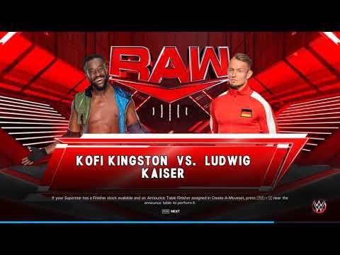WWE2K23 Ludwig Kaiser vs Kofi Kingston смотреть онлайн