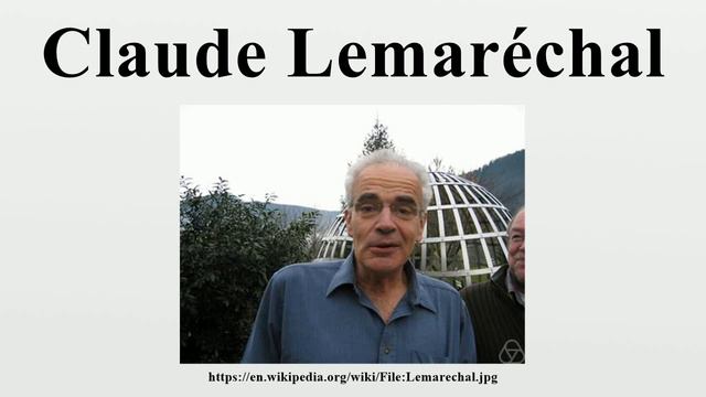 Claude Lemaréchal смотреть онлайн