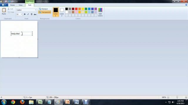 How to Change the Size of Text on Microsoft Paint : Tech Niche смотреть онлайн