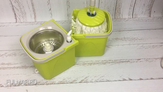 МАЛЕНЬКАЯ СУПЕР ШВАБРА и ведро с отжимом для уборки Spin Mop Фулмар.ру смотреть онлайн