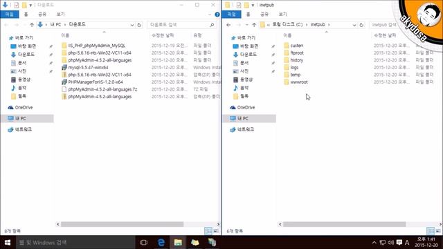 Windows10에 웹서버 구성하기 (IIS 10 + PHP + MySQL) смотреть онлайн
