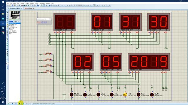 DS3231 Arduino/atmega328 16 Digit 7 Segment Clock