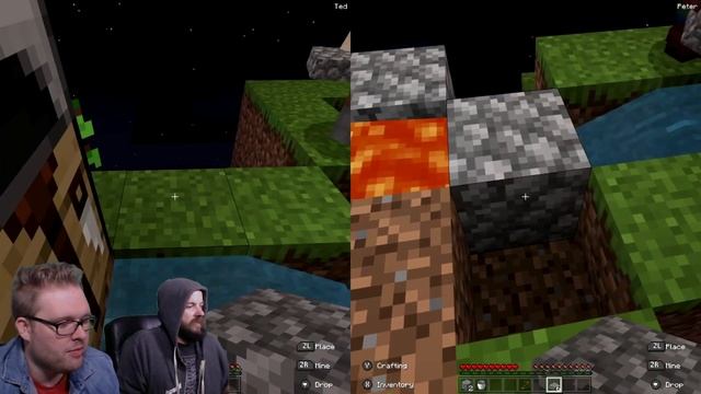 TRY AGAIN Minecraft Nintendo Switch Bedrock Edition - SKYBLOCK SPLITSCREEN | BASEMENT | Part 1 смотреть онлайн