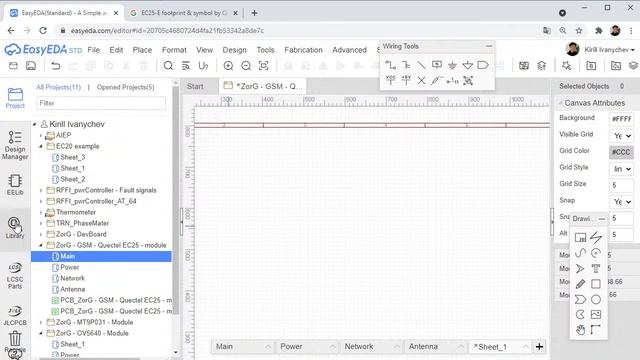 КАК В EasyEDA ИНТЕГРИРОВАТЬ КРАСИВЫЙ КОМПОНЕНТ ИЗ ДРУГОЙ EDA